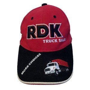 RDK Truck Sales Las Vegas 2005 Embroidered Strapback Cap Hat Red Black White